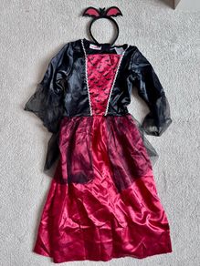 Perfect Condition Girls Halloween Costume with Hairband Size 8-10