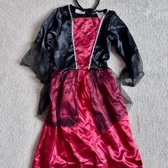 Perfect Condition Girls Halloween Costume with Hairband Size 8-10