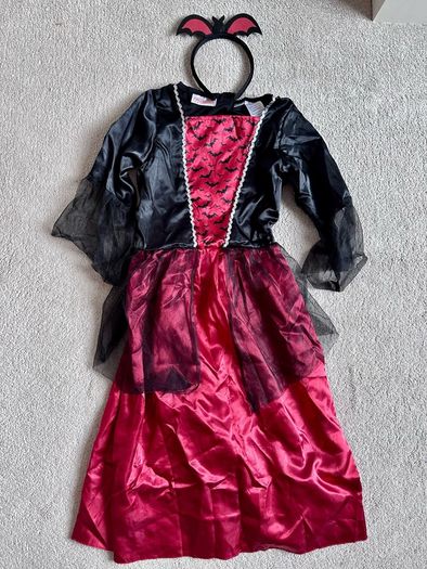 Perfect Condition Girls Halloween Costume with Hairband Size 8-10