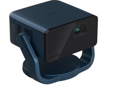 Epson EF-22N, Mini Laser Projector, 1,000 Lumens, Up To 150 Inch Display, Google TV and Bluetooth Speaker, Portable, Fixed Stand