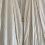 COS Gathered Zip-up Dress Off-white Grey / Brown Knee Length MIDI Size EUR 34 XS Image 2