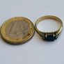 Vintage 14ct Yellow Gold Sapphire & Diamond Ring Image 9