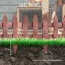 Set of 12 Wooden 60cm Garden Fence Pieces Image 6
