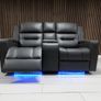 Dark Grey Titan Plus Electric Leather Recliner Sofa Set Image 7
