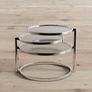Eterntity Glass Coffee Table Frames with Swivel Motion, Chrome/Clear, 58x50x43 cm (FREE POSTAGE) Image 5