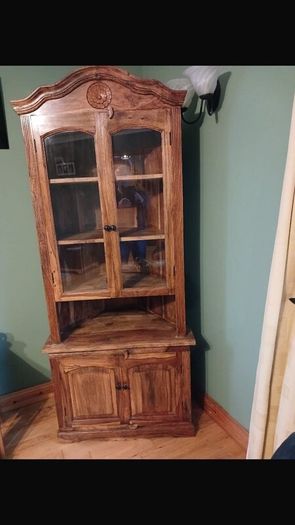Corner display cabinet and tv unito