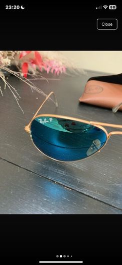 Rayban polarised aviator sunglasses