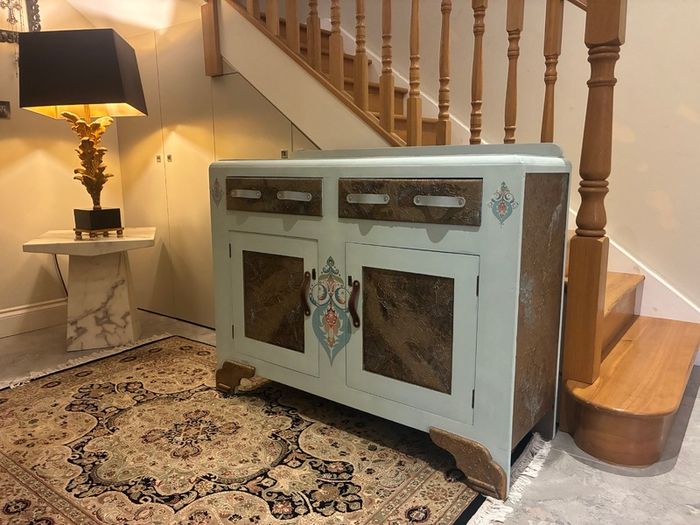 Upcycled Solid Wood Sideboard - The Finicky Fox Cafe design