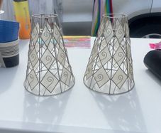 2x lamp shades