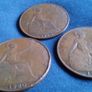 1920 George V Pennies. Image 2