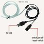 Dashboard Fiber Optic Light Strip, USB Plug-In And LED Light Bar Used As Interior Decorative Atmosphere Lights for Automobile Image 9