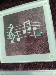Box Set - Musical Notes -  Glass Coasters