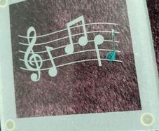 Box Set - Musical Notes -  Glass Coasters