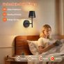 Rechargeable Wall Lights Set of 2, Battery Operated Wall Lights Black with Remote, 3 Color Temperature & Dimmable, Wireless Sconces for Bedroom Living Room Hallway Night Light, Smooth Finish Image 3