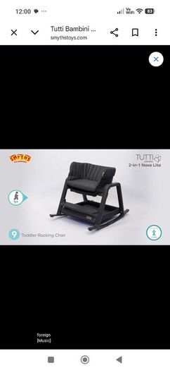 High chair and rocker.