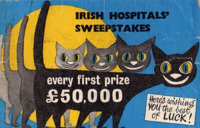 Irish Hospital Sweepstakes Ticket (september 1965)