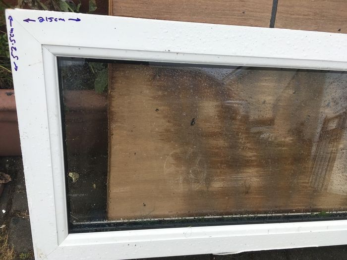 Double-glazed window glass panes, uPVC side-window