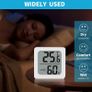 4PCS Room Thermometer, Digital Room Hygrometer Accurate Temperature Humidity Meter Gauge Monitor Indoor Humidity Meter Large LCD Display Celsius for House Greenhouse Baby Office Garden Cellar (White) Image 6