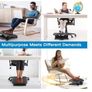 Foot Rest Under Desk with Massage Function, Adjustable Angle & 3 Different Height Positions, Non-Slip Foot Stool for Office & Home Image 6