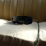 Leather Belt Vintage With Embossed Velvet Overlay Black Image 6