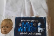 Vintage Superior Mid Winter Raised Cot Sheets
