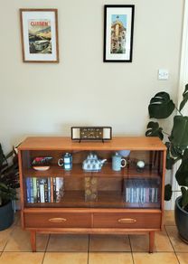 Mid Century Vintage Jentique Bookcase Display Cabinet