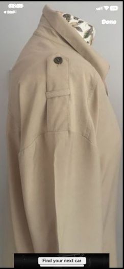 Bnwt beige long sleeve shirt style utility style pockets size 12