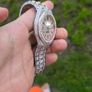 Fully Iced Two Tone Rose Gold Automatic Watch Image 4