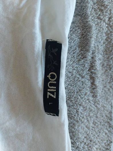 Quiz Cream Rauched Top