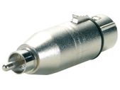 3 pin XLR female to RCA male adaptor
