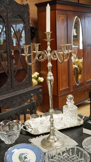 Pair of Vintage 5-Light Candelabra