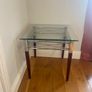 Glass and Chrome Side-table Image 4