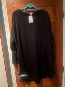 H&M black plus size tunik dress 4XL