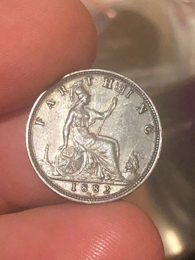 1882 H farthing nice grade
