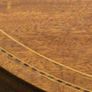 Vintage oval inlaid  side table with oval smaller shelf underneath Image 3