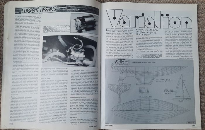 Vintage Model Boats Magazine