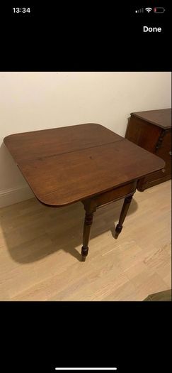 Antique Regency Foldover Table