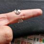 Sumiyaki Butterfly Faux Pearl Adjustable Ring Image 2