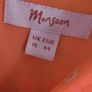 MONSOON coral silk dress Sz 16 Image 8