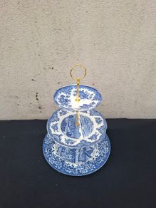 Blue cake stand postage possible