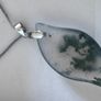 COAI sterling silver Moss agate necklace Image 3