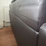2 Seater Dark Brown Leather Sofa Image 7