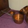 Set of 4 Antique French Copper Saucepans Image 6