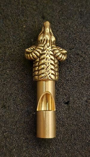Ram head whistle/ brass