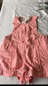 Girls dungarees shorts 3/6 mths