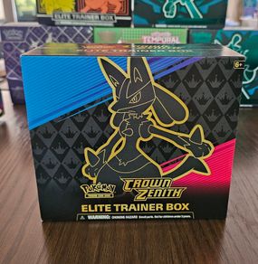 Pokemon TCG Crown Zenith ETB Elite Trainer Box Filled with Random Packs Cards etc.