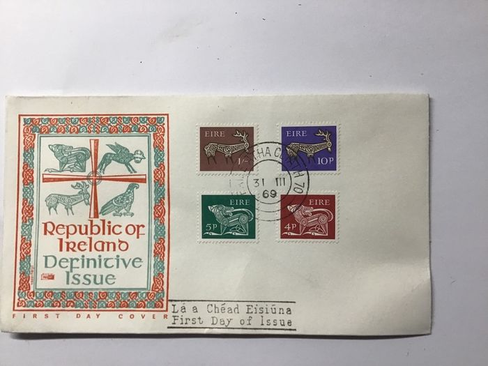 Old Irish First Day Cover 1966 Definitive Issue