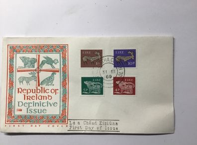 Old Irish First Day Cover 1966 Definitive Issue