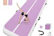 Inflatable Tumbling Gym Mat 10cm/20cm high 2M/3/4M/5M/6M/7M/8M/9M/10M/11M/12M Inflatable Air Gymnastics Mat Training Mats Gymnastics tumbling mat with Air Pump