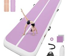Inflatable Tumbling Gym Mat 10cm/20cm high 2M/3/4M/5M/6M/7M/8M/9M/10M/11M/12M Inflatable Air Gymnastics Mat Training Mats Gymnastics tumbling mat with Air Pump